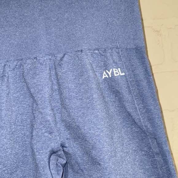 AYBL Blue Seamless Shorts biker cyclist pull on XS stretch soft empower - Picture 2 of 3